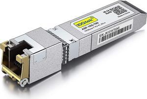 80 METERS, 10GBase-T SFP+ Transceiver, RJ-45 to SFP+ CAT.6a, Compatible with Intel