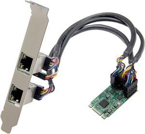 I/O Crest M.2 (B & M-Key) PCIe Interface Single Port Gigabit Ethernet Modules NIC RealTek RTL8111H Chipset