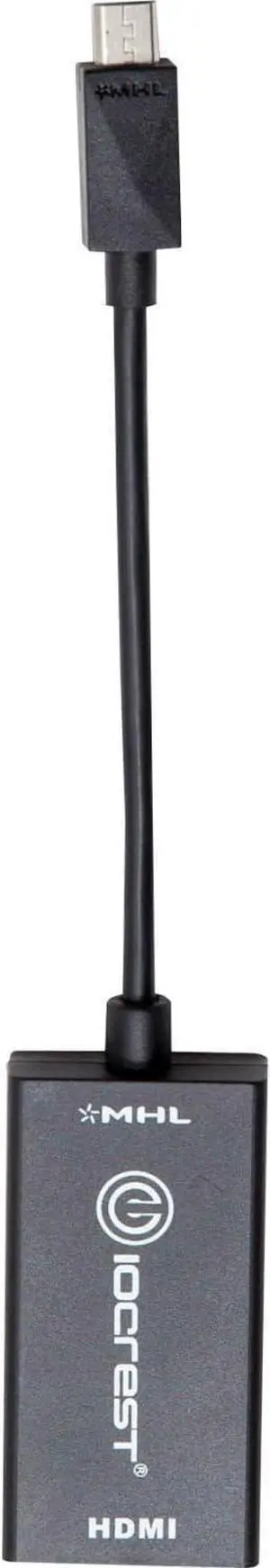 IO Crest SY-ADA34002 Mobile High Definition to HDTV HDMI Adapter Cable Display Smartphone Contents