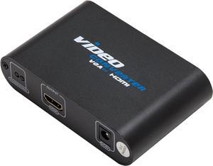 IO Crest SY-ADA31050 VGA + 3.5mm Audio to HDMI Converter, Black