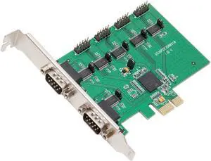 IO CREST 6 Port RS-232 DB9 Serial PCI-Express 2.0 x1 Card SI-PEX15040