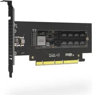 JEYI PCIe 4.0 x4 Adapter for NGSFF NF1 M.3 NVMe 110mm SSD - PCI Express 4.0 4-Lane Host Adapter