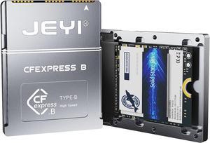 JEYI CFexpress Type B to NVMe Adapter with Full Aluminium Case, Compatible with D500, D850, D6, Z6, Z7, Z6H, Z7H, Z8, Z9, 1DX MARK3, EOS R5, EOS R5C, EOS R3, S1, S1R, GH6, XH2S, XH2