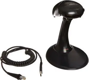 Voyager MS9520 General Duty Single-Line Barcode Scanner With USB Cable and Stand
