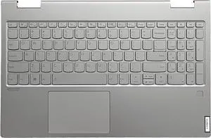 Replacement for Lenovo Yoga C740-15IML Laptop Upper Case Palmrest Backlit Keyboard Touchpad Assembly Part 5CB0U43851 Platinum