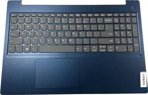 Replacement Laptop Upper Case Palmrest Non-Backlit Keyboard Touch Assembly Part for Lenovo IdeaPad 3 15IML05 15IIL05 15ADA06 15iml05 5CB1D03528 Blue
