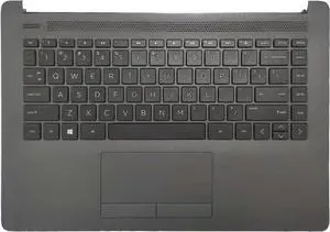 Replacement for HP Probook 240 G7 245 G7 Laptop Upper Case Palmrest Keyboard Touchpad Assembly Part 6070B1306305 L44060-001