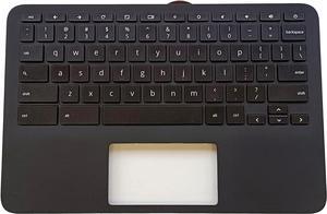 Replacement Laptop Upper Case Palmrest Keyboard Assembly Part for HP Chromebook 11MK G9 EE M44258-001 Black