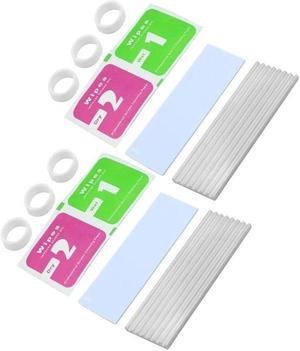 2/4/15pcs M.2 Solid State Hard Disk Heat Sink Aluminum for NGFF NVME PCIE 2280 SSD Solid State Drive (2pcs-Silver)