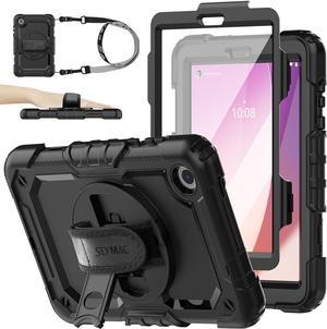 Tab M10 Plus 3rd Gen (TB-125F/128F) 10.6" Case with Screen Protector, Drop-Proof Protection Case with 360° Rotating Stand &Strap [Pen Holder] for Tab, Green+Black