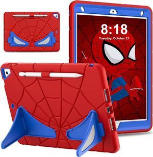 Case for Pad Air 5th/4th Gen 10.9'' (2022/2020),Pad Pro 11'', Heavy Duty Shockproof Stand for Kids Children Boys Pad Air 4/5, Pad Pro 11'' 1st 2018/2nd 2020/3rd 2021/4th 2022 (Blue+Red)