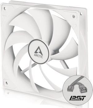 ARCTIC F12 PWM PST - 120 mm PWM PST Case Fan with PWM Sharing Technology (PST), Quiet Motor, Computer, Fan Speed: 230-1350 RPM - White