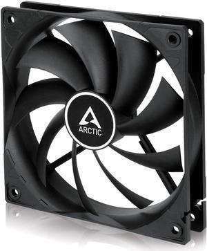 ARCTIC F12 Silent - 120 mm Case Fan, Very Quiet Motor, Computer, Almost inaudible, Push- or Pull Configuration, Fan Speed: 800 RPM - Black
