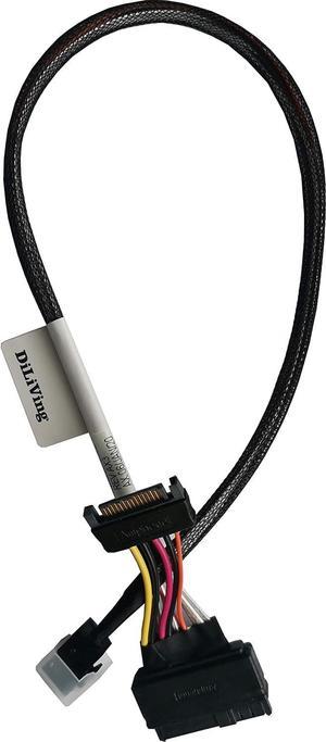 DiLinKer 75CM HD Mini-SAS(SFF-8643) to U.2 (SFF-8639) NVMe SSD Cable