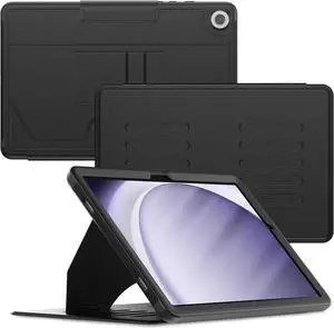 for  Galaxy Tab A9+ Plus Case 11 inch with Strong Magnetic, Protective Cover with Multi-Angle Stand, Upgrade PU Leather for  A9+ Plus Tablet Case SM-X210 X216 X218, Black