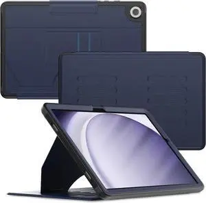 for  Galaxy Tab A9+ Plus Case 11 inch with Strong Magnetic, Protective Cover with Multi-Angle Stand, Upgrade PU Leather for  A9+ Plus Tablet Case SM-X210 X216 X218, Navy