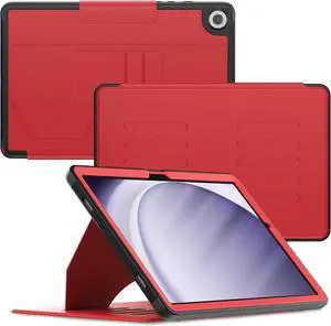 for  Galaxy Tab A9+ Plus Case 11 inch with Strong Magnetic, Protective Cover with Multi-Angle Stand, Upgrade PU Leather for  A9+ Plus Tablet Case SM-X210 X216 X218, Red