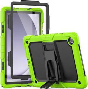 Shockproof Case for  Galaxy Tab A9 Plus Case 11 Inch with Screen Protector/Built-in Stand [3-Layer Drop Poof] Protective  A9 Plus Tablet Case SM-X210/X216/X218 Cover - Green