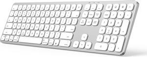 Bluetooth Keyboard with Numeric Keypad, Wireless Keyboard Compatible with Mac, iPad, or iPhone, KB036