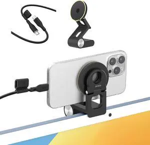 Continuity Camera Mount for iMac with 100W USB C to USB C Cable 6ft