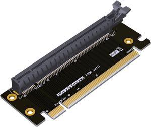 ADT-Link PCIe 4.0 x16 x8 x4 Male to x16 Female Riser Extension Adapter Heightened Test Protection Card (R33C)