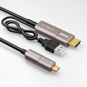 USB C to HDMI Optical Cable USB 3.1 Type C to HDMI 4K Thunderbolt 3/4 Compatible for MacBook Pro/Air (F0402-AOC-10M)