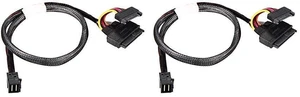 50CM HD Mini-SAS(SFF-8643) to U.2 (SFF-8639) NVMe SSD Cable (Pack of 2) 50CM HD Mini-SAS(SFF-8643) to U.2 (SFF-8639) NVMe SSD Cable (Pack of 2)