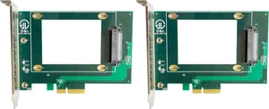 PCIe 4X to U.2 NVMe Adapter, PCIe 4X to SFF-8639 Interface for 2.5" NVMe SSD(PEX4SFF8639) (Pack of 2) PCIe 4X to U.2 NVMe Adapter, PCIe 4X to SFF-8639 Interface for 2.5" NVMe SSD(PEX4SFF8639) (Pack of 2)