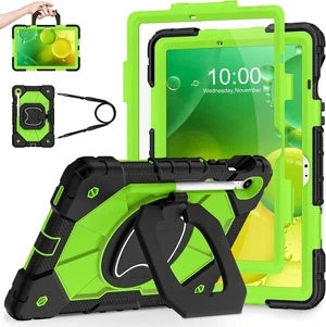 Case for SAM-SUNG Galaxy Tab S10 Lite/S10 FE/S9 FE 10.9 Inch Galaxy Tab S9 11 Inch,Shockproof Cover for SAM-SUNG S9 FE Tablet Case with Screen Protector Rotate Stand Pen Holder,Black Green Case for SAM-SUNG Galaxy Tab S10 Lite/S10 FE/S9 FE 10.9 Inch Galaxy Tab S9 11 Inch,Shockproof Cover for SAM-SUNG S9 FE Tablet Case with Screen Protector Rotate Stand Pen Holder,Black Green