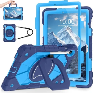 Case for SAM-SUNG Galaxy Tab S10 Lite/S10 FE/S9 FE 10.9 Inch Galaxy Tab S9 11 Inch,Shockproof Cover for SAM-SUNG S9 FE Tablet Case with Screen Protector Rotate Stand Pen Holder,Navy Blue Case for SAM-SUNG Galaxy Tab S10 Lite/S10 FE/S9 FE 10.9 Inch Galaxy Tab S9 11 Inch,Shockproof Cover for SAM-SUNG S9 FE Tablet Case with Screen Protector Rotate Stand Pen Holder,Navy Blue