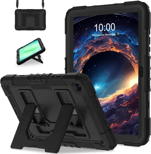 Case for SAM-SUNG Galaxy Tab A11 Plus/A9 Plus 11 Inch,Heavy Duty Shockproof Cover for SAM-SUNG Tablet A11+/A9+ Case with Kickstand Shoulder Strap,Black Case for SAM-SUNG Galaxy Tab A11 Plus/A9 Plus 11 Inch,Heavy Duty Shockproof Cover for SAM-SUNG Tablet A11+/A9+ Case with Kickstand Shoulder Strap,Black