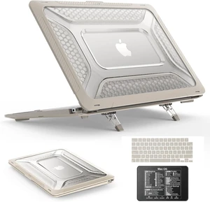 Case for MacBook Air 15 inch, Shock-Absorbing Protection with Folding Stand &Mouse Pad Case for MacBook Air 15 inch, Beige Case for MacBook Air 15 inch, Shock-Absorbing Protection with Folding Stand &Mouse Pad Case for MacBook Air 15 inch, Beige