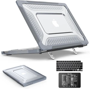 Case for MacBook Neo (A18 Pro) 2026 13 inch, Shock-Absorbing Protection with Folding Stand &Mouse Pad Case for MacBook Neo (A18 Pro) 2026 13 inch, Gray Case for MacBook Neo (A18 Pro) 2026 13 inch, Shock-Absorbing Protection with Folding Stand &Mouse Pad Case for MacBook Neo (A18 Pro) 2026 13 inch, Gray
