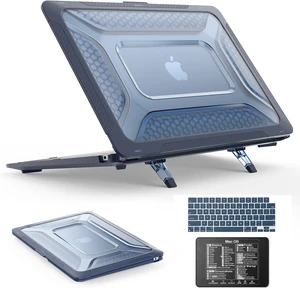 Case for MacBook Air 15 inch, Shock-Absorbing Protection with Folding Stand &Mouse Pad Case for MacBook Air 15 inch, Blue Case for MacBook Air 15 inch, Shock-Absorbing Protection with Folding Stand &Mouse Pad Case for MacBook Air 15 inch, Blue