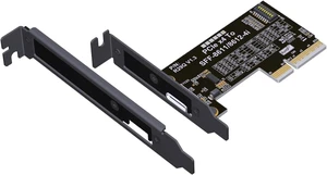 ADT-Link PCIe 5.0 x4 to OCuLink SFF-8612 Female 4i Host Adapter with with Redriver 128Gbps High Speed PCIe Riser Card (R29Q(Gen5)) ADT-Link PCIe 5.0 x4 to OCuLink SFF-8612 Female 4i Host Adapter with with Redriver 128Gbps High Speed PCIe Riser Card (R29Q(Gen5))