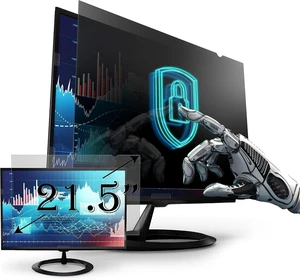 Privacy Screen Filter and Anti Glare compatible with 21.5 Inches Desktop Computer Monitor, Screen Protector Size is 18.7 inch width x 10.5 inch height Privacy Screen Filter and Anti Glare compatible with 21.5 Inches Desktop Computer Monitor, Screen Protector Size is 18.7 inch width x 10.5 inch height