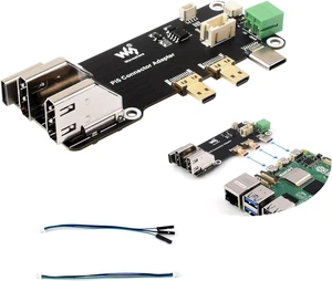 Micro HDMI to HDMI Multifunctional Adapter, Compatible with Raspberry Pi 5/4B, Pi5 Connector Adapter, Dual 4K Outputs, Power Via Type-C Port or Screw Terminal Micro HDMI to HDMI Multifunctional Adapter, Compatible with Raspberry Pi 5/4B, Pi5 Connector Adapter, Dual 4K Outputs, Power Via Type-C Port or Screw Terminal