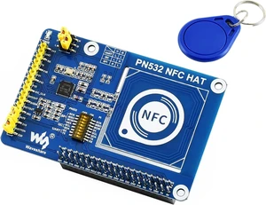 PN532 NFC HAT Compatible with Raspberry Pi 5/ 4B/3B+/3B/2B/A+/Zero W/WH/Zero 2 W/Pico/Pico 2W, PN532 Chip, Support Multi NFC/RFID Cards, 13.56 MHz Band, I2C, SPI, and UART Interfaces PN532 NFC HAT Compatible with Raspberry Pi 5/ 4B/3B+/3B/2B/A+/Zero W/WH/Zero 2 W/Pico/Pico 2W, PN532 Chip, Support Multi NFC/RFID Cards, 13.56 MHz Band, I2C, SPI, and UART Interfaces