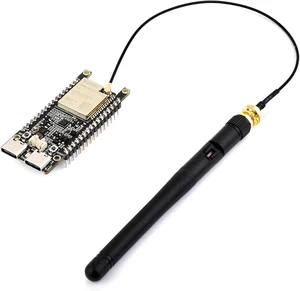 ESP32-C5 WiFi6 Dev Board 5GHz/2.4GHz Dual-Band, ESP32-C5-WROOM-1U Module, 240MHz RISC-V, 32MB Flash+8MB PSRAM, WiFi/BLE 5/ Zigbee/Thread Wireless, with External Antenna, Pre-soldered Header ESP32-C5 WiFi6 Dev Board 5GHz/2.4GHz Dual-Band, ESP32-C5-WROOM-1U Module, 240MHz RISC-V, 32MB Flash+8MB PSRAM, WiFi/BLE 5/ Zigbee/Thread Wireless, with External Antenna, Pre-soldered Header