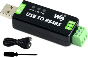 waveshare Industrial USB to RS485 Converter Bidirectional Adapter with Original FT232RL and SP485EEN Chip, Onboard TVS, Self-Recovery Fuse, Protection Diodes, Transmission Distance up to 1.2km waveshare Industrial USB to RS485 Converter Bidirectional Adapter with Original FT232RL and SP485EEN Chip, Onboard TVS, Self-Recovery Fuse, Protection Diodes, Transmission Distance up to 1.2km