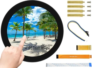Waveshare 4inch DSI Round Touch Display 720 × 720 Resolution, 10-Point Capacitive Touch IPS Display Screen Compatible with Raspberry Pi 5/Pi 4B/3B+/3A+, Compute Module 4/Compute Module 3+/CM3 Waveshare 4inch DSI Round Touch Display 720 × 720 Resolution, 10-Point Capacitive Touch IPS Display Screen Compatible with Raspberry Pi 5/Pi 4B/3B+/3A+, Compute Module 4/Compute Module 3+/CM3
