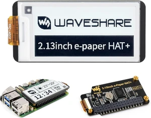 2.13inch E-Paper HAT+ for Raspberry Pi 5/ 4B/3B+/3B/2B/A+/Zero W/WH/Zero 2 W/Jetson Nano, E-Ink Display HAT+ Standard 250x122 Pixel SPI Interface with Pwnagotchi Tutorial Support Partial Refresh 2.13inch E-Paper HAT+ for Raspberry Pi 5/ 4B/3B+/3B/2B/A+/Zero W/WH/Zero 2 W/Jetson Nano, E-Ink Display HAT+ Standard 250x122 Pixel SPI Interface with Pwnagotchi Tutorial Support Partial Refresh
