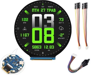 ESP32-S3 2.8inch Round Display Development Board Development Board, 480x480 Resolution IPS Display, 32-bit LX7 Dual-Core Processor, ESP32 with Display, Supports WFi & BLE ESP32-S3 2.8inch Round Display Development Board Development Board, 480x480 Resolution IPS Display, 32-bit LX7 Dual-Core Processor, ESP32 with Display, Supports WFi & BLE