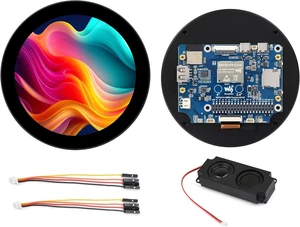 ESP32-P4 with 4 inch Round Touch Display Development Board, IPS LCD, 720 x 720 Pixels, Onboard Dual Microphones, Support WFi 6 / BLE 5, Audio Input/Output, Supports AI Voice Interaction ESP32-P4 with 4 inch Round Touch Display Development Board, IPS LCD, 720 x 720 Pixels, Onboard Dual Microphones, Support WFi 6 / BLE 5, Audio Input/Output, Supports AI Voice Interaction