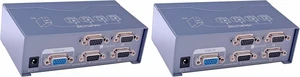 DTECH Powered 4 Port VGA Splitter Box Video Distribution Duplicator for 1 PC to Multiple Monitors Projector (Pack of 2) DTECH Powered 4 Port VGA Splitter Box Video Distribution Duplicator for 1 PC to Multiple Monitors Projector (Pack of 2)