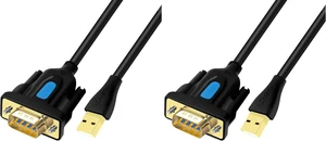 DTECH USB to Serial Adapter DB9 RS232 Cable Prolific Chip PL2303 DB-9 Male Cord 3ft Compatible with Windows 11 10 8 7 Mac Linux for Laptop RS232C Printer Radio (Pack of 2) DTECH USB to Serial Adapter DB9 RS232 Cable Prolific Chip PL2303 DB-9 Male Cord 3ft Compatible with Windows 11 10 8 7 Mac Linux for Laptop RS232C Printer Radio (Pack of 2)