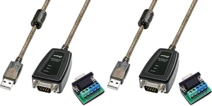 DTECH USB to RS485 Adapter RS422 Cable Serial Port with CP2102 Chip Terminal Board LED Lights Ferrite Core for Windows 11 10 8 7 XP Mac (1.5 Feet) (Pack of 2) DTECH USB to RS485 Adapter RS422 Cable Serial Port with CP2102 Chip Terminal Board LED Lights Ferrite Core for Windows 11 10 8 7 XP Mac (1.5 Feet) (Pack of 2)