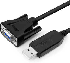 DTECH USB to Male RS232 Cable 50ft USB to DB9 Serial Port Adapter with LED Indicator Lights, Compatible with Windows 11/10/8/7, Linux, Mac OS, Plug for Printer, CNC, Industrial Equipmen DTECH USB to Male RS232 Cable 50ft USB to DB9 Serial Port Adapter with LED Indicator Lights, Compatible with Windows 11/10/8/7, Linux, Mac OS, Plug for Printer, CNC, Industrial Equipmen