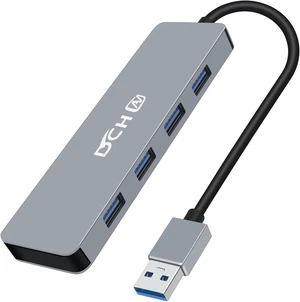 DCHAV USB Hub 4 Port, Multiport USB 3.0 Hub for Laptop PC, Multiple USB Splitter 1 in 4 Out Expander for Keyboard, Mouse, Flash Drive, Printer Compatible with usba Desktop Computer, Gaming Console DCHAV USB Hub 4 Port, Multiport USB 3.0 Hub for Laptop PC, Multiple USB Splitter 1 in 4 Out Expander for Keyboard, Mouse, Flash Drive, Printer Compatible with usba Desktop Computer, Gaming Console