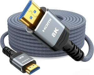 Long 8K Fiber Optic HDMI Cable 40 FT, 2.1 Unidirectional 48Gbps Long 8K Fiber Optic HDMI Cable 40 FT, 2.1 Unidirectional 48Gbps